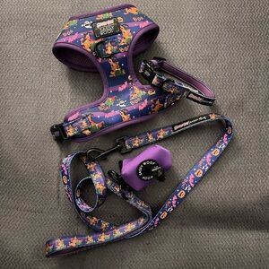 Sassy Woof x Scooby Doo Dog Harness Collar Leash Set From Petsmart Size Small